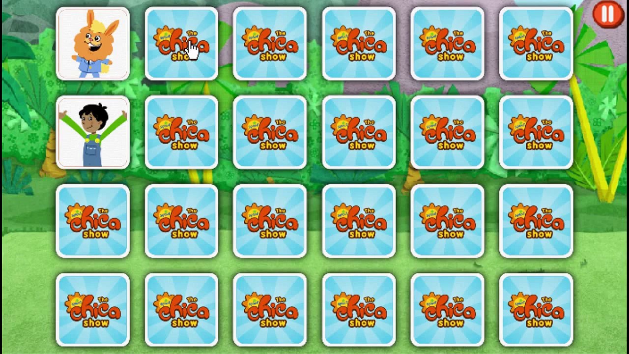 Chica Show Match Up with Bunji Cartoon Animation Sprout PBS Kids Game Play Walkthrough