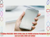 Toshiba PA4238E-1HG5 STOR.E Alu 2S 750GB externe Festplatte (64 cm (25 Zoll) USB 3.0) silber