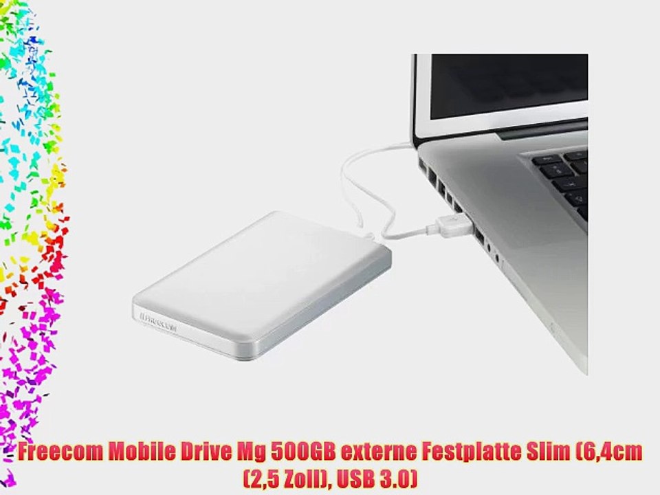Freecom Mobile Drive Mg 500GB externe Festplatte Slim (64cm (25 Zoll) USB 3.0)
