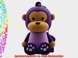 818-TEch No33200090064 Hi-Speed 2.0 USB-Sticks 64GB Affe Schimpanse T-Shirt 3D violett
