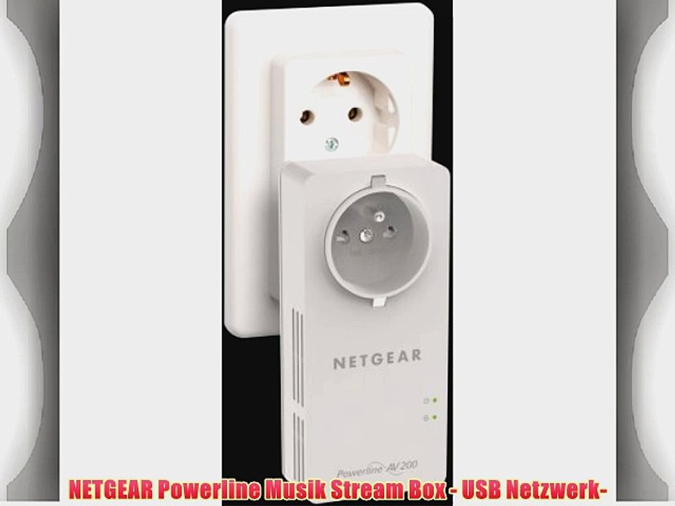 NETGEAR Powerline Musik Stream Box - USB Netzwerk-