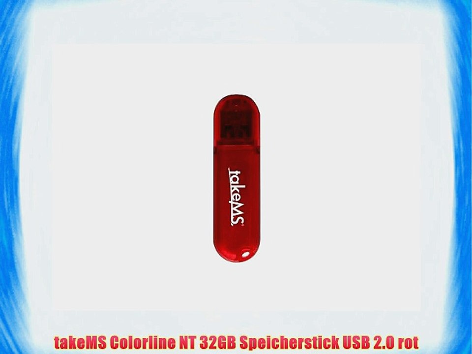 takeMS Colorline NT 32GB Speicherstick USB 2.0 rot