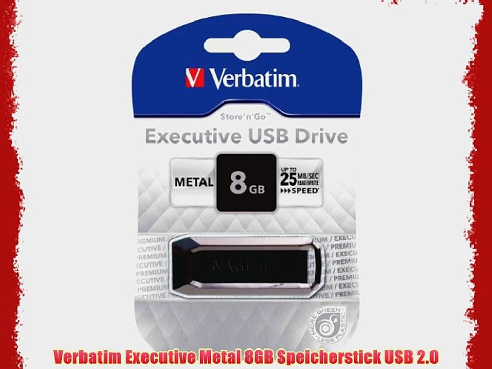 Verbatim Executive Metal 8GB Speicherstick USB 2.0