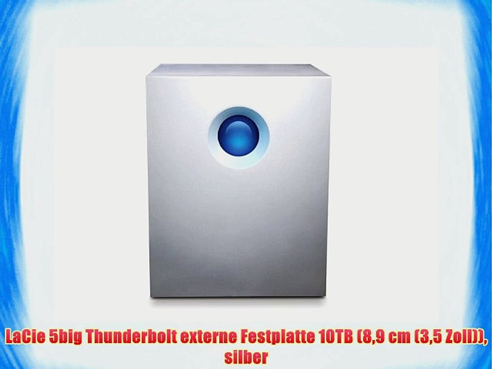 LaCie 5big Thunderbolt externe Festplatte 10TB (89 cm (35 Zoll)) silber