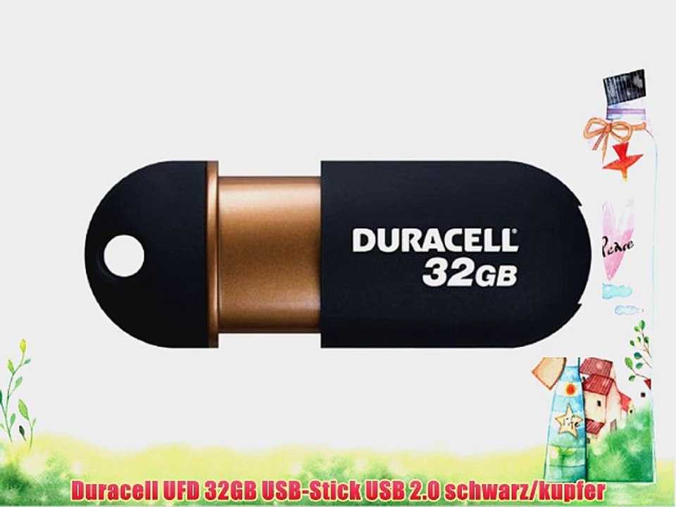 Duracell UFD 32GB USB-Stick USB 2.0 schwarz/kupfer
