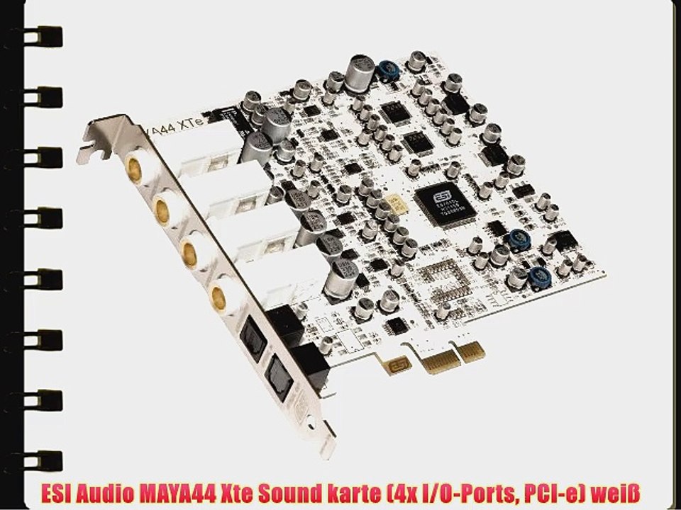 ESI Audio MAYA44 Xte Sound karte (4x I/O-Ports PCI-e) wei?