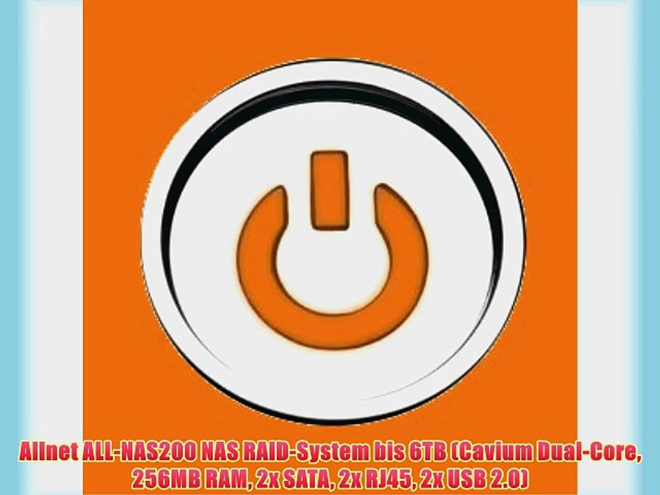 Allnet ALL-NAS200 NAS RAID-System bis 6TB (Cavium Dual-Core 256MB RAM 2x SATA 2x RJ45 2x USB