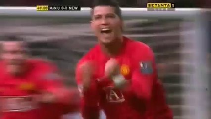 Cristiano Ronaldo 1st Hat Trick | Manchester United vs Newcastle (6-0) | 2007-2008