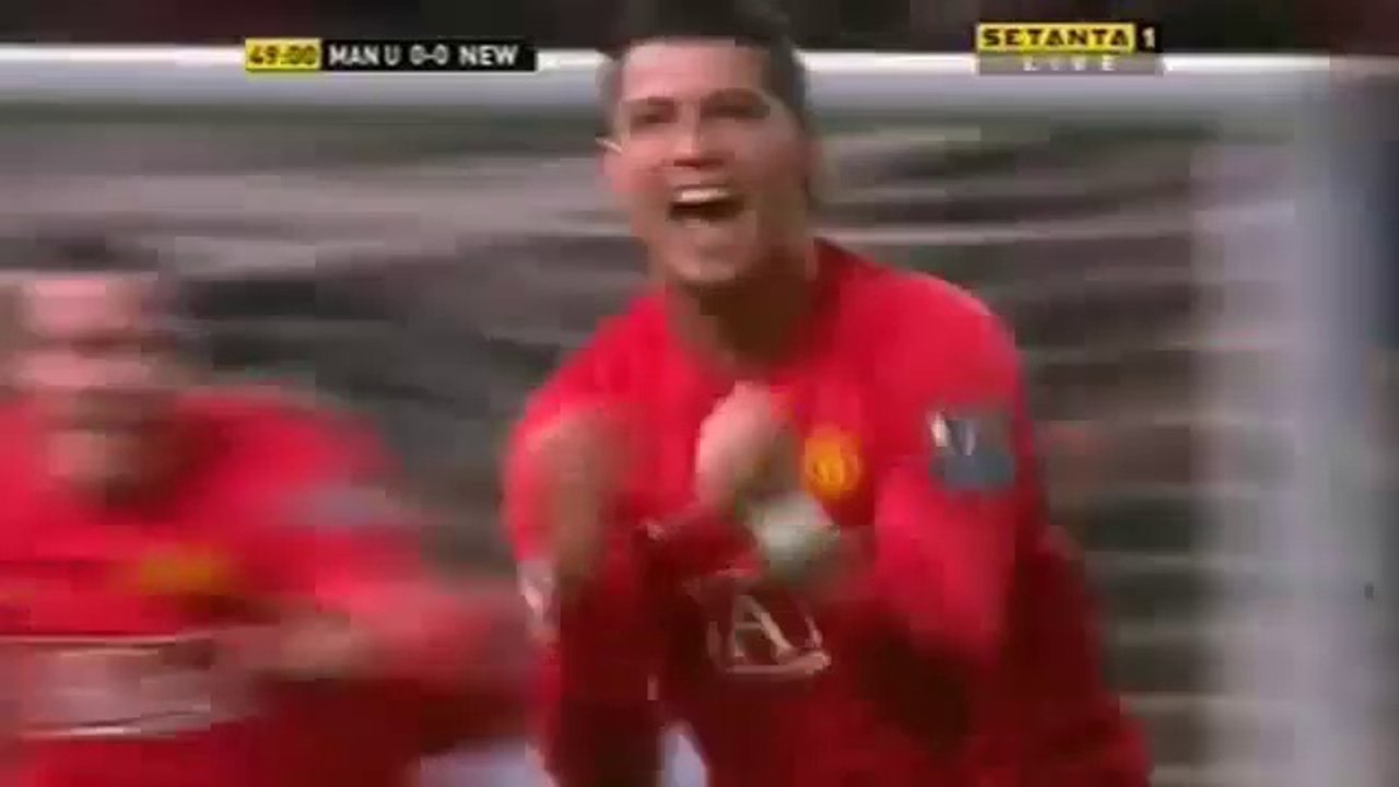 Cristiano Ronaldo 1st Hat Trick | Manchester United vs Newcastle (6-0) | 2007-2008