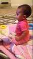 Angelica at 6 1/2 months- loves her Chu Chu TV