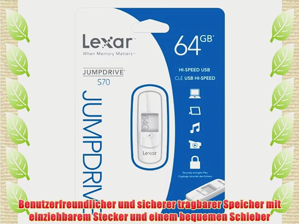 Lexar JumpDrive S70 64GB USB-Stick USB 2.0 wei?