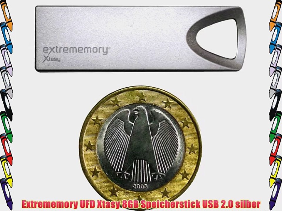 Extrememory UFD Xtasy 8GB Speicherstick USB 2.0 silber