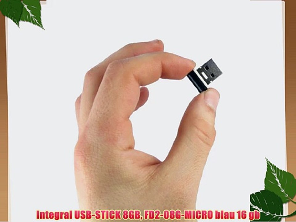 Integral USB-STICK 8GB FD2-08G-MICRO blau 16 gb