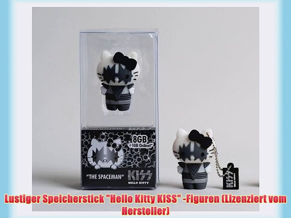 Tribe FD005402 Hello Kitty KISS Pendrive Figur 8 GB Speicherstick Lustig USB Flash Drive 2.0