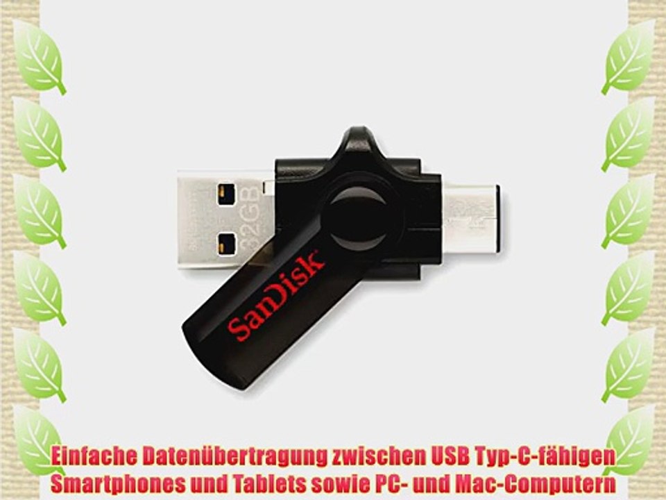 SanDisk SDDDC-032G-G46 Ultra 32GB Dual USB-Flash-Laufwerk USB 3.0 Typ-C-Anschluss