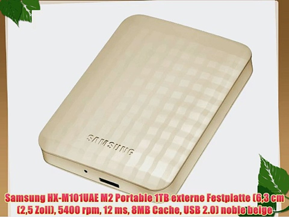 Samsung HX-M101UAE M2 Portable 1TB externe Festplatte (63 cm (25 Zoll) 5400 rpm 12 ms 8MB Cache