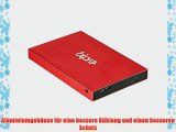 Bipra Externe USB 3.0 25(635cm) NTFS Festplatte Rot 1 TB