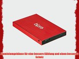 Bipra Externe USB 3.0 25(635cm) NTFS Festplatte Rot 500 GB