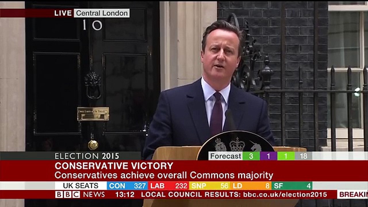 David Cameron's Downing Street Speech - Election 2015 Results-copypasteads.com