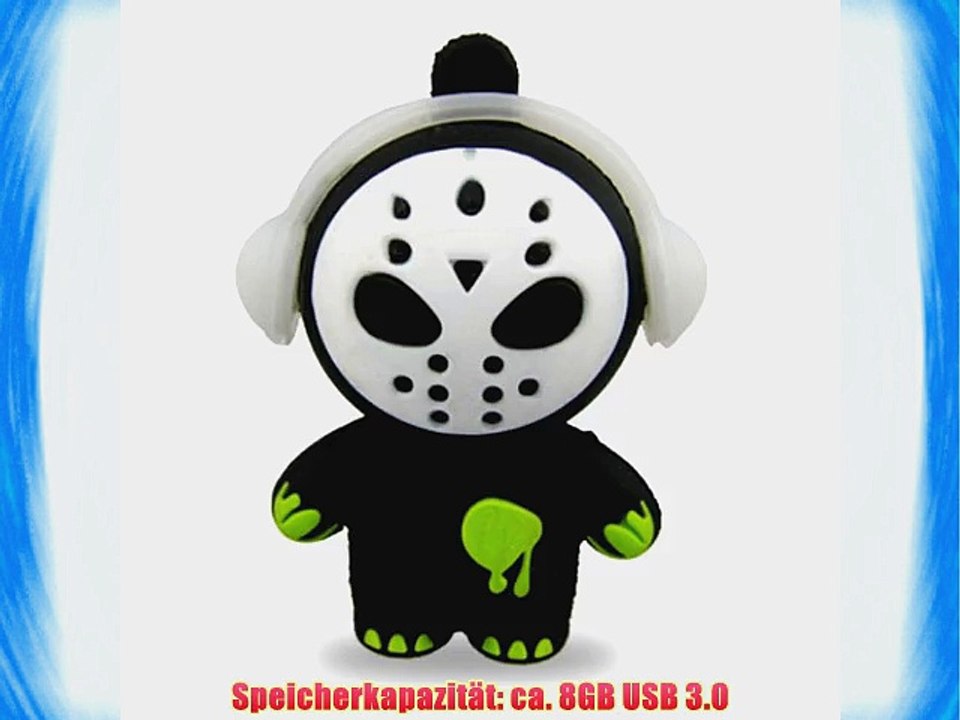 818-TEch No12800070038 Hi-Speed 3.0 USB-Sticks 8GB Killer DJ Maske 3D schwarz