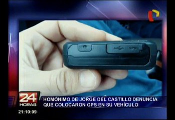 Joven denunció que rastrearon su carro porque es homónimo de Jorge del Castillo