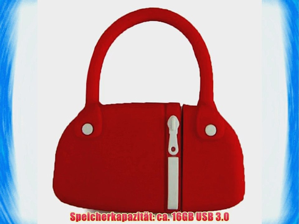 818-TEch No16100040336 Hi-Speed 3.0 USB-Stick 16GB Handtasche Lady 3D rot