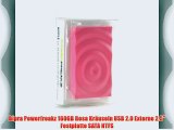 Bipra Powerfreakz 160GB Rosa Kr?useln USB 2.0 Externe 2.5 Festplatte SATA NTFS