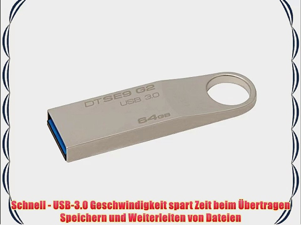 Kingston DataTraveler DTSE9G2 - 64GB Speicherstick USB 3.0 silber