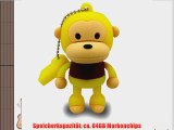 818-TEch No7700030064 Hi-Speed 2.0 USB-Sticks 64GB Affe Schimpanse T-Shirt 3D gelb