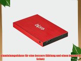 Bipra Externe USB 3.0 25(635cm) NTFS Festplatte Rot 100 GB