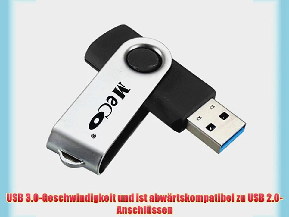 MECO USB 3.0 Stick Spreicherstick USB 3.0 32GB Schwarz
