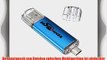 BESTRUNNER 32GB USB Speicherstick OTG Mikro USB Flash Drive Handy PC Blau