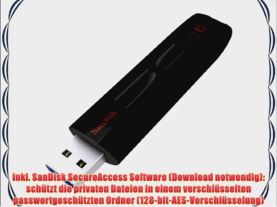 SanDisk Extreme 64GB USB-Stick USB 3.0 Schwarz