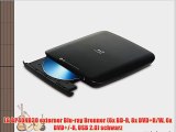 LG BP40NB30 externer Blu-ray Brenner (6x BD-R 8x DVD R/W 6x DVD /-R USB 2.0) schwarz