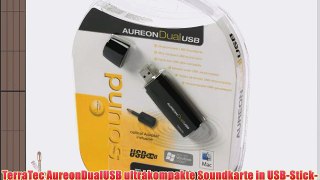 TerraTec AureonDualUSB ultrakompakte Soundkarte in USB-Stick-Bauweise mit Stereo-Ausgang optischem