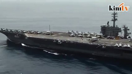 Amerika kerah kapal perang ke Laut Arab