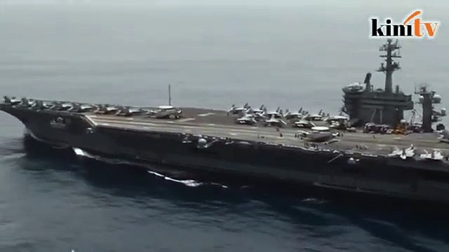 Amerika kerah kapal perang ke Laut Arab
