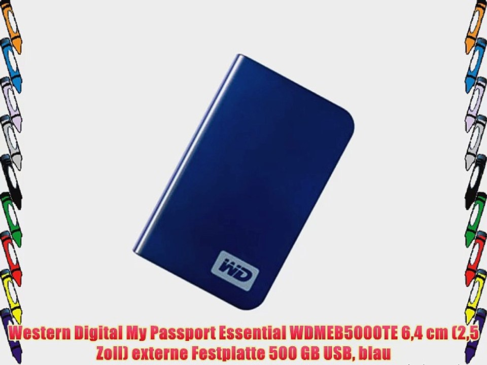 Western Digital My Passport Essential WDMEB5000TE 64 cm (25 Zoll) externe Festplatte 500 GB