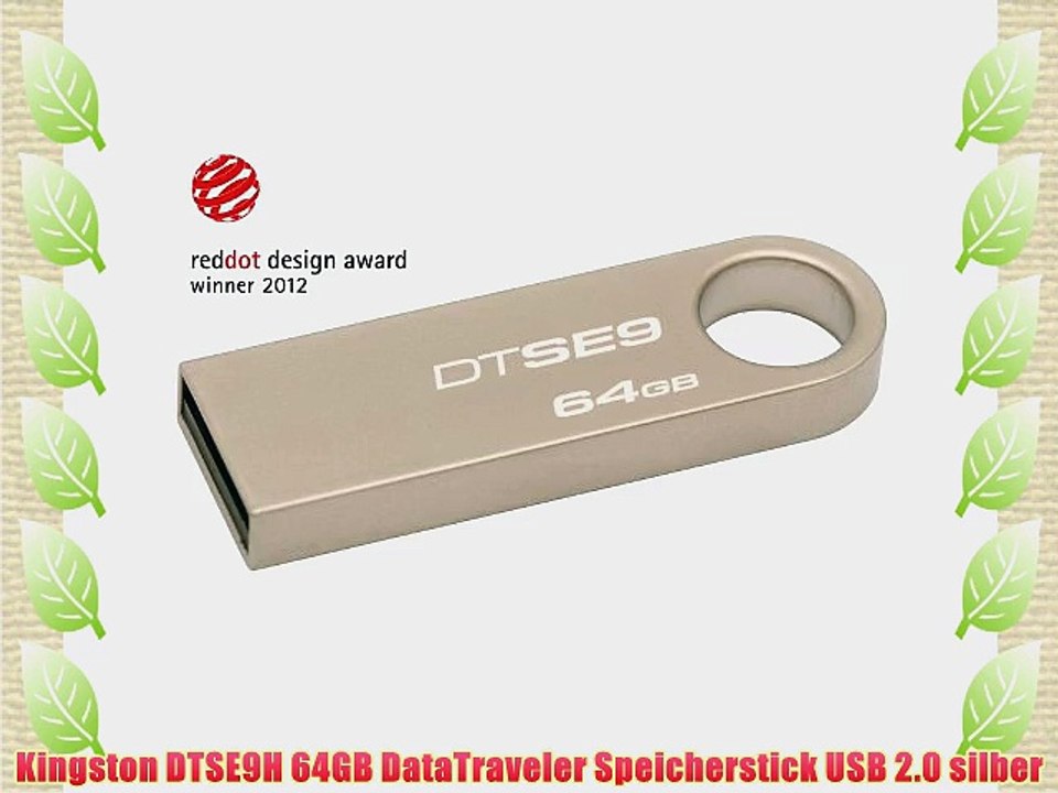 Kingston DTSE9H 64GB DataTraveler Speicherstick USB 2.0 silber