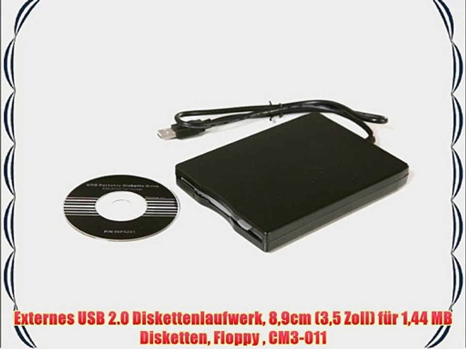 Externes USB 2.0 Diskettenlaufwerk 89cm (35 Zoll) f?r 144 MB Disketten Floppy  CM3-011