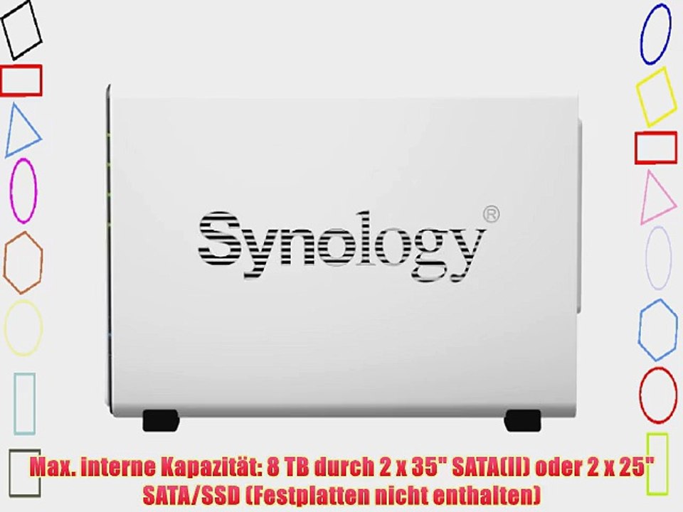 Synology DiskStation DS213air NAS-Server mit WiFi bis 8TB (16GHz 256MB RAM 2-Bay SATA II 2x