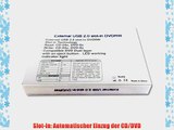 Salcar - Externe DVD-Brenner DVD-RW Laufwerk Slot-in mit USB-Anschluss f?r Laptop / PC (Silber)