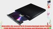 Archgon Style Schwarz Ultra Slim Externer Blu-Ray DVD CD Brenner (Panasonic UJ-272) mit USB