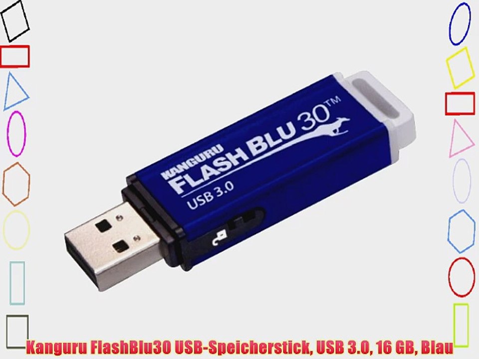 Kanguru FlashBlu30 USB-Speicherstick USB?3.0 16?GB Blau