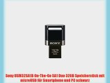 Sony USM32SA1B On-The-Go SA1 Duo 32GB Speicherstick mit microUSB f?r Smartphone und PC schwarz