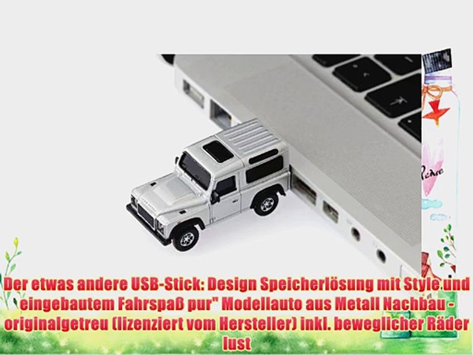 Autodrive Landrover Defender 8 GB USB-Stick im Auto-Design USB 2.0 silber
