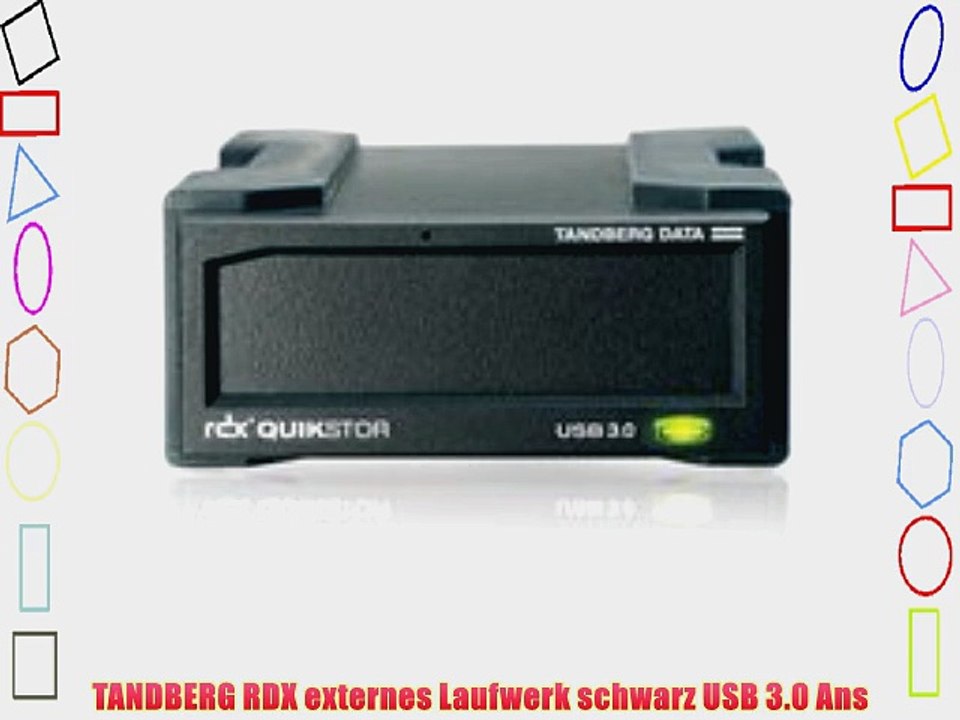 TANDBERG RDX externes Laufwerk schwarz USB 3.0 Ans