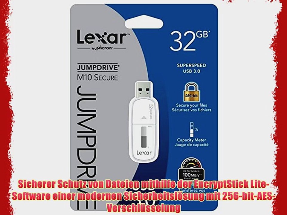 Lexar 32GB JumpDrive M10 USB 3.0 Flash Drive Speicherstick