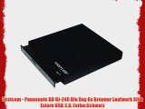 Firstcom - Panasonic BD UJ-240 Blu Ray 6x Brenner Laufwerk Slim Extern USB 2.0 Farbe:Schwarz