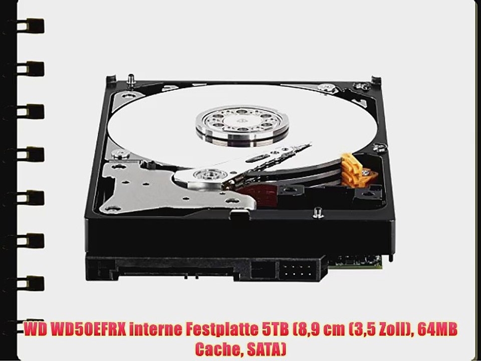WD WD50EFRX interne Festplatte 5TB (89 cm (35 Zoll) 64MB Cache SATA)